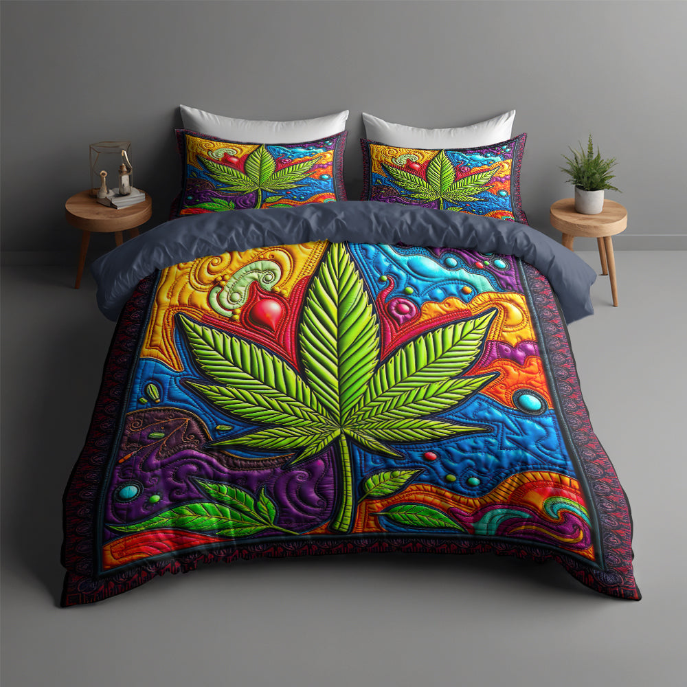 Weed Quilt Bedding Set 022hutn060225-Homacus