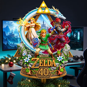 40th Anniversary Acrylic Christmas Tree Topper - Personalized Gifts For Game Lovers 06NAQN160926