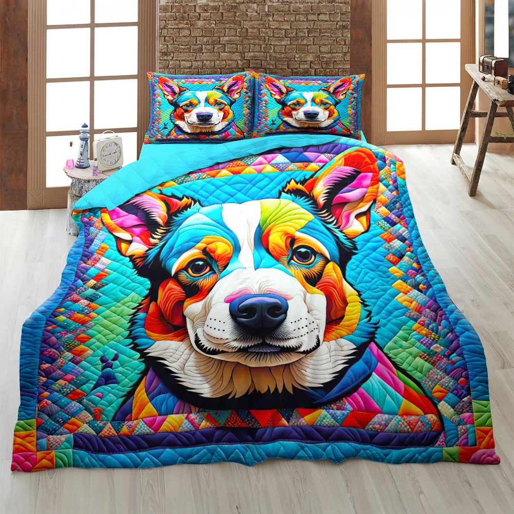 Corgi Quilt Bed Set Gifts For Dog Lovers 03HUDT200125-Homacus