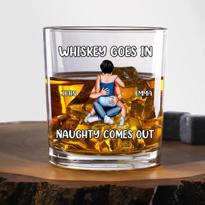 Personalized Gifts For Couple Whiskey Glass Naughty Couple 05TOMH041224HH-Homacus