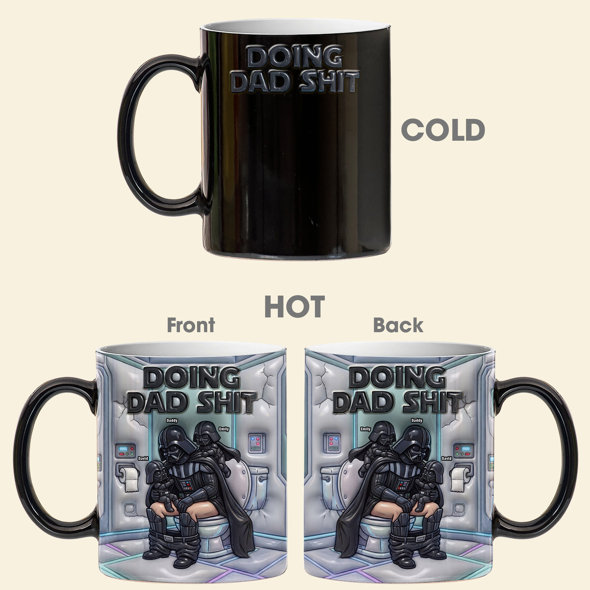 Relaxed Dad Magic Coffee Mug - Personalized Gifts For Dads 05NAQN170426-Homacus