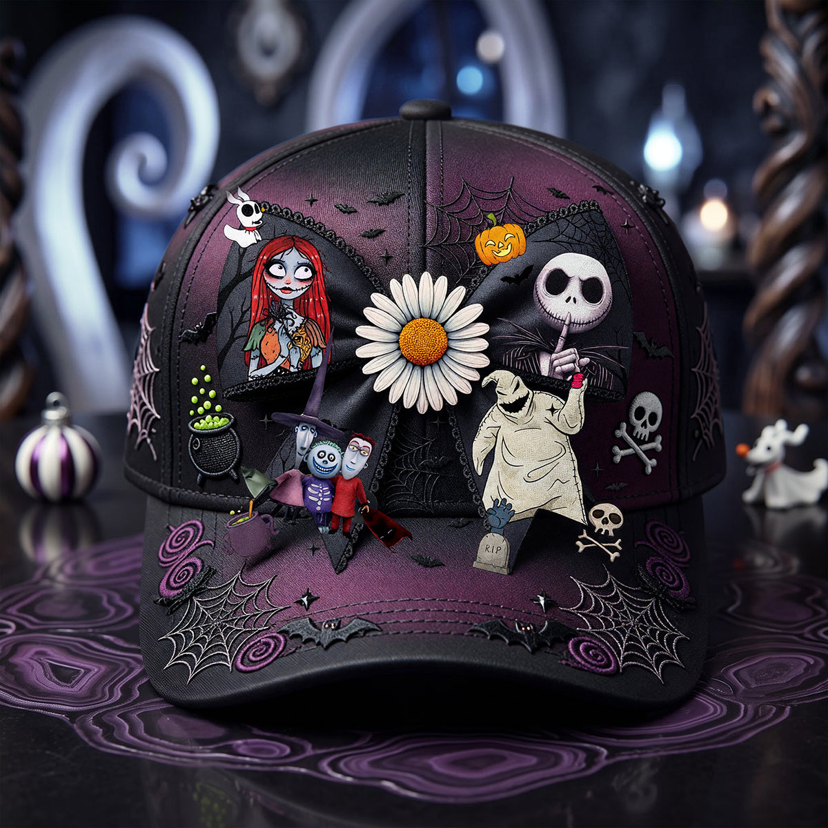 Spooky Skeleton Classic Cap - Personalized Gifts For Movie Lovers 02nata070826-Homacus