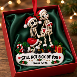 Fun Skeleton Couple Ornament, Personalized Gifts For Couple 03qhlu160926-Homacus