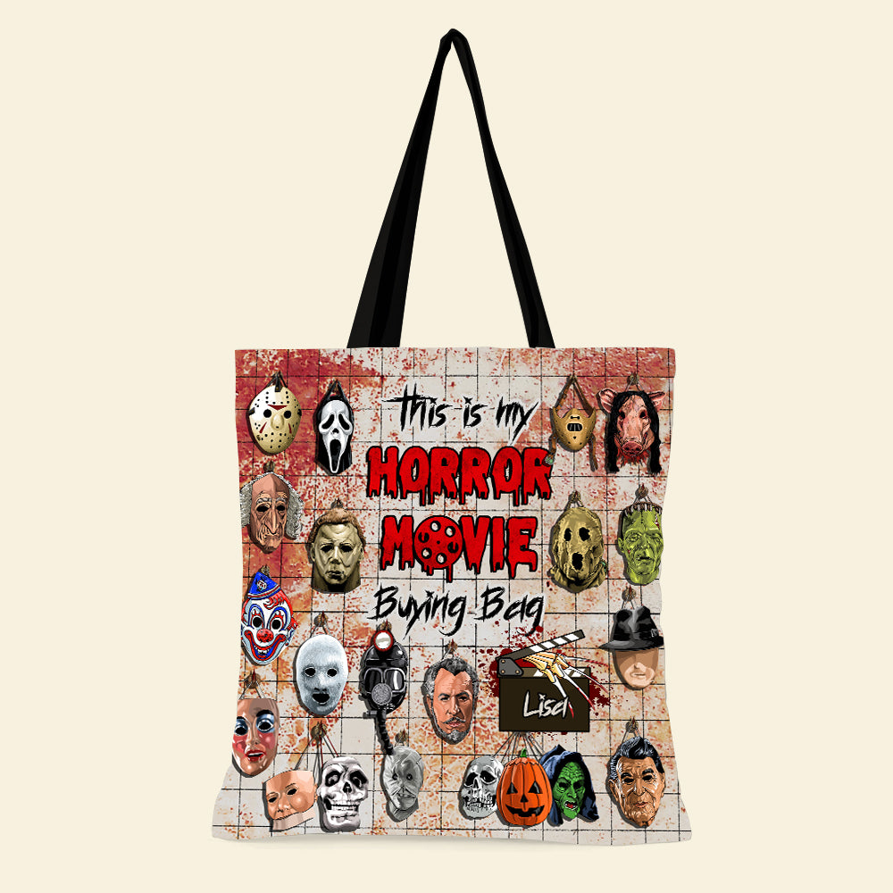 Horror Mask Villain Halloween Tote Bag Personalized Gifts For Movie Fans 03HUDT200825-Homacus
