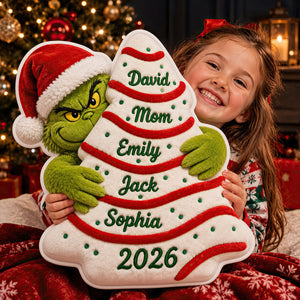 Family Christmas Tree Pillow - Personalized Gifts For Family 04NADT310826