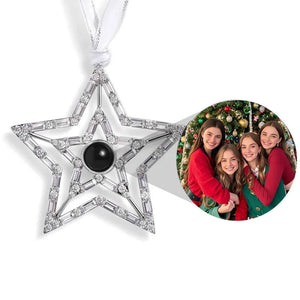 Custom Photo Christmas Gift Photo Projection Ornament 01ACQN231124-Homacus