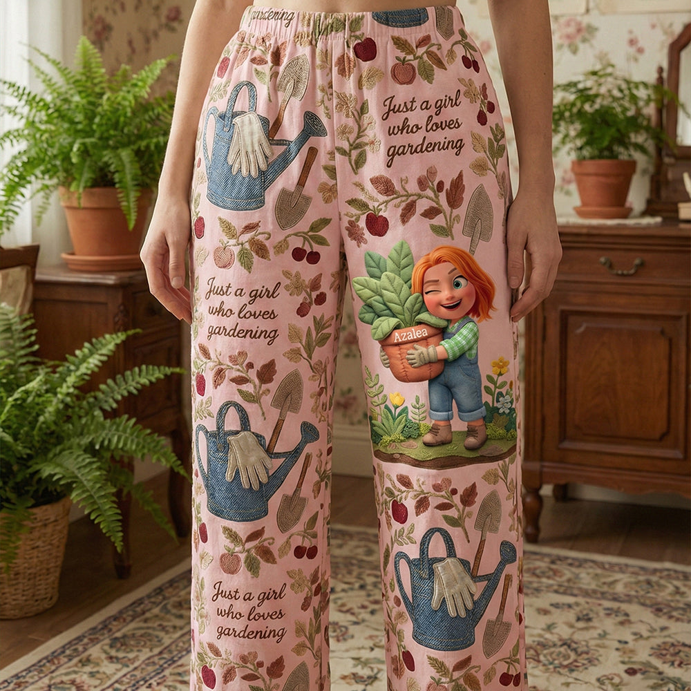 Garden Girl Pajama Pants - Personalized Gifts For Gardeners 03pata140126-Homacus