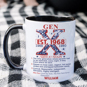 Personalized Gifts For Gen X Accent Mug Black 02XQQN301124-Homacus