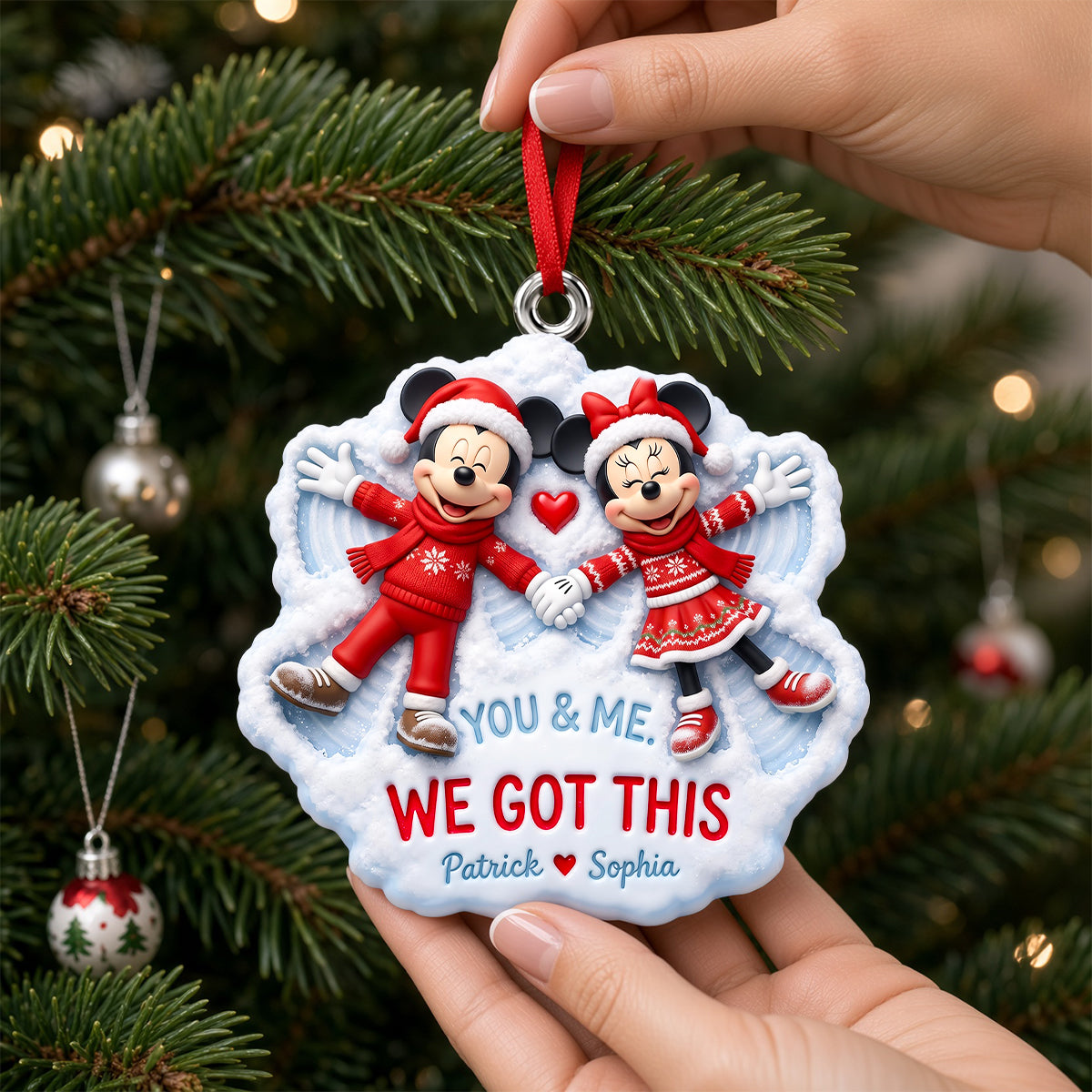 You And Me We Got This Christmas Ornament - Personalized Gifts For Couple 03todh280926