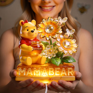 Honey Mama Bear Acrylic Light Box - Personalized Gifts For Mother's Day 01pgdh060426-Homacus