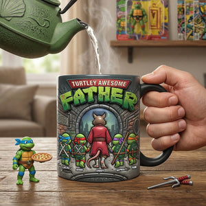 Just Turtley Awesome Magic Ceramic Coffee Mug - Personalized Gifts For Father's Day 03NATN090426-Homacus