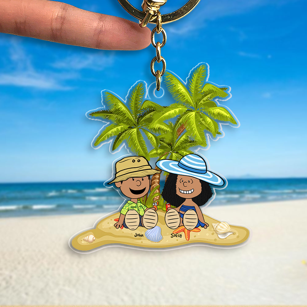 Personalized Gifts For Couple Keychain 05OHMH080125PA-Homacus