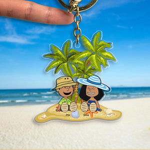 Personalized Gifts For Couple Keychain 05OHMH080125PA-Homacus