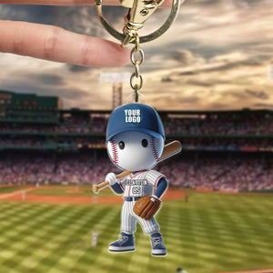 Personalized Gifts For Baseball Lovers Keychain 04OHDT131224-Homacus