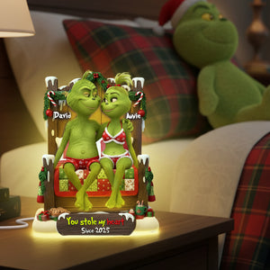 Stole My Heart Acrylic Light Box - Personalized Gifts For Couple 04tolu011125-Homacus