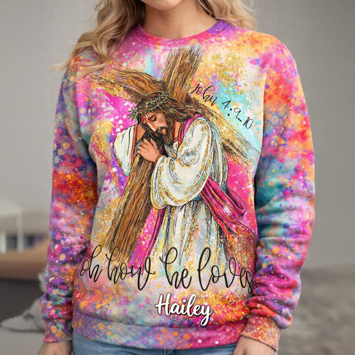 Jesus Carrying The Cross 3D Shirt – Personalized Gifts For Christians 02huqn300126-Homacus