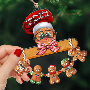 Personalized Gifts For Grandma Gingerbread Christmas Ornament 04OHLU091024-Homacus