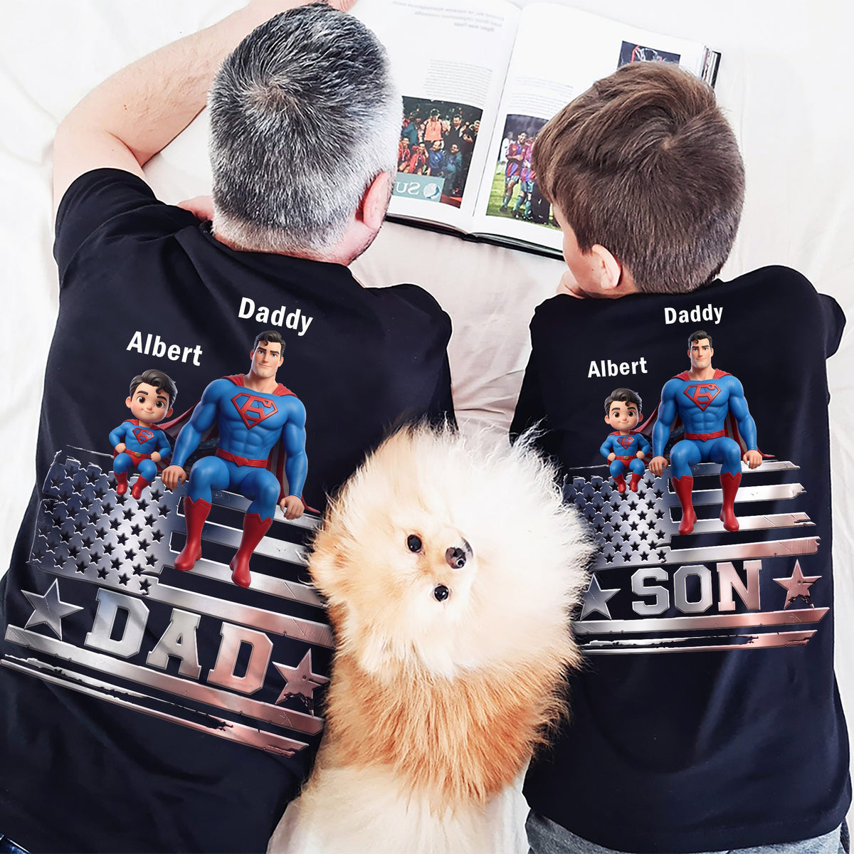 Proud Dad & Kid Shirt - Personalized Gifts For Dads 04qhqn300426-Homacus