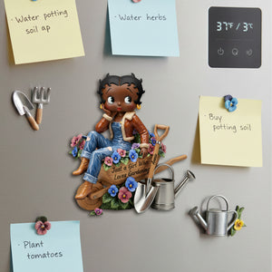 Gardening Girl Fridge Magnet - Personalized Gifts For Gardeners 06palu091225-Homacus