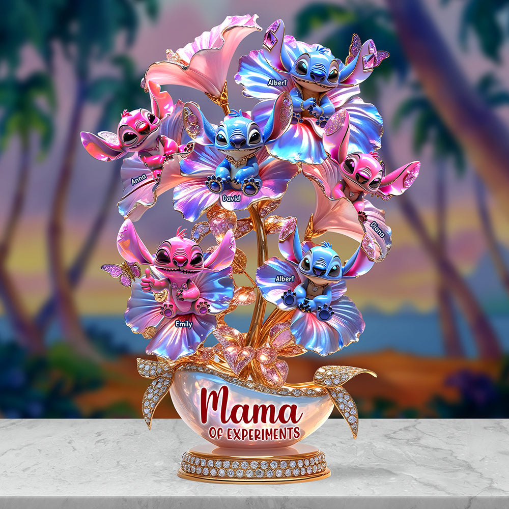 Mama Of Blue Aliens Acrylic Plaque - Personalized Gifts For Mother 01TGQN240425-Homacus