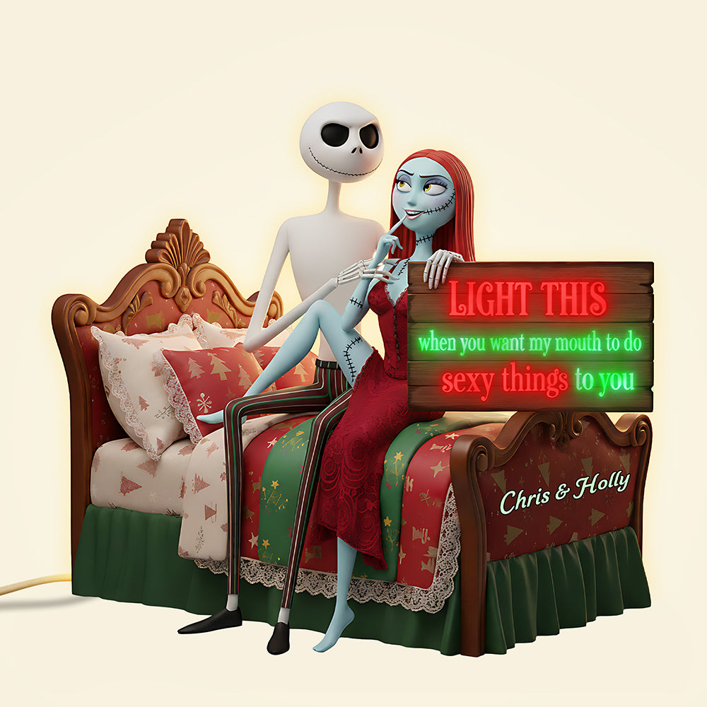 Funny Couple Acrylic Light Box, Personalized Gifts For Couple 04kita061125-Homacus