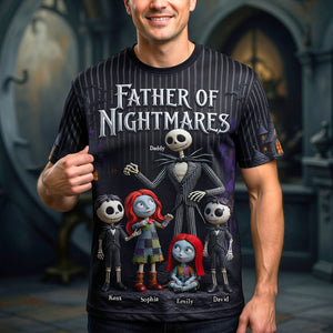 Dad & Little Horrors 3D Shirt - Personalized Gifts For Dads 04HUQN050526-Homacus