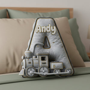 Alphabet Letter Pillow - Personalized Gifts For Train Lovers 02ohta041225-Homacus