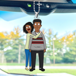 Personalized Gifts For Couple Car Ornament 01qhhu241224hg-Homacus