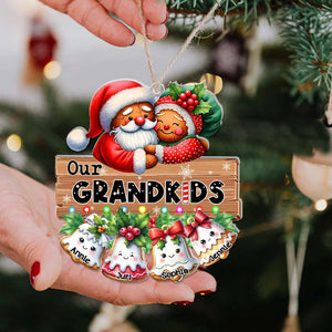 Personalized Gifts For Grandparents Gingerbread Christmas Acrylic Ornament 01OHLU041124-Homacus