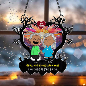 Personalized Gifts For Couple Suncatcher Ornament 04KAMH161224DA-Homacus