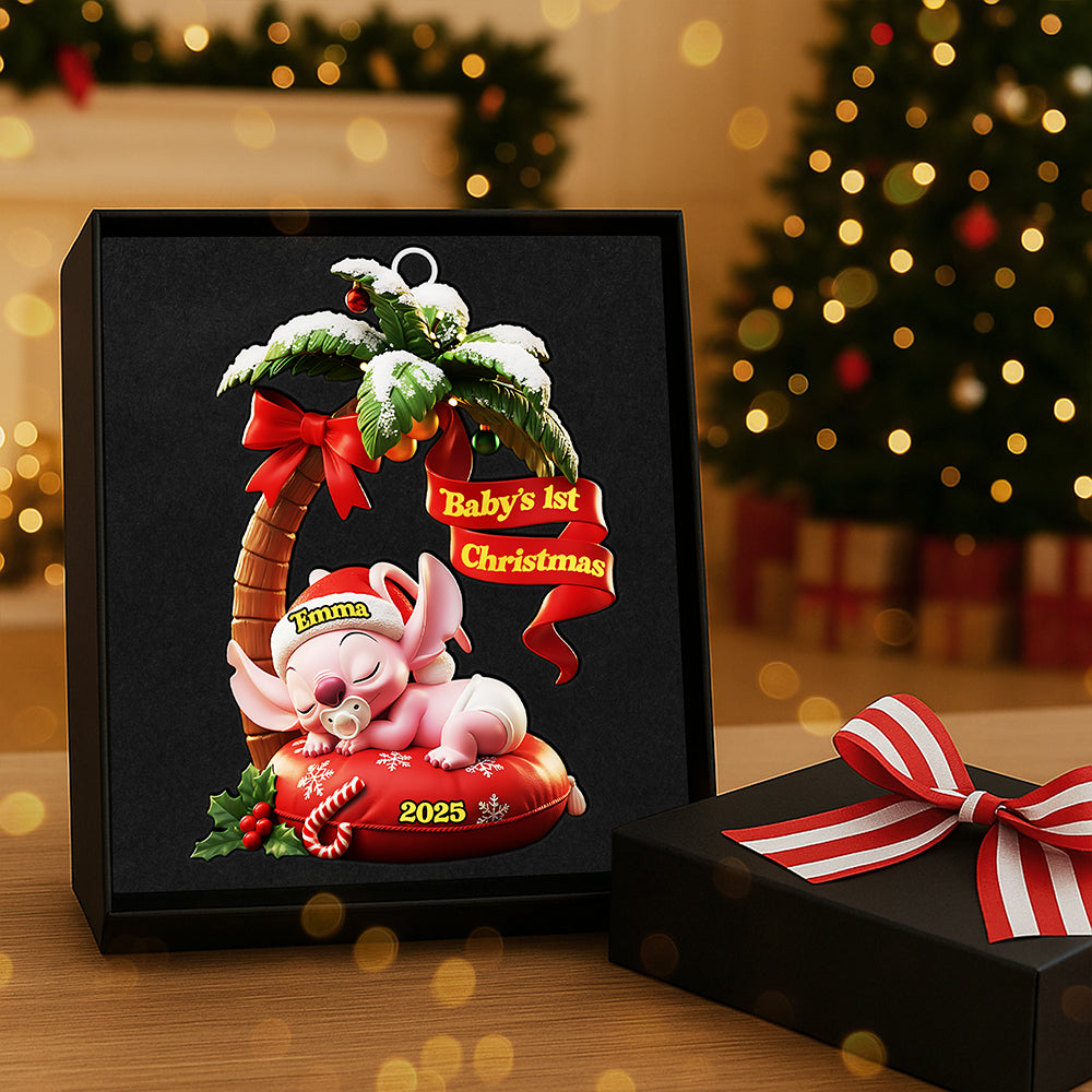 Personalized Gifts For Christmas, New Born Baby Acrylic Ornament 03kita300925-Homacus