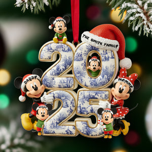 Adorable Family Christmas Acrylic Ornament - Personalized Gifts For Family 03TOLU300925-Homacus