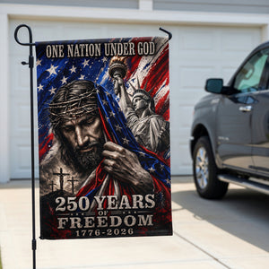One Nation Under God - Celebrated America 250th Anniversary Garden Flag - Gifts For Patriots 06paqn280526-Homacus