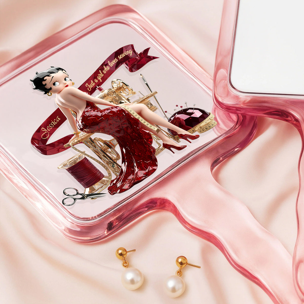 Sewing Handle Mirror - Personalized Gifts For Sewing Lovers 07palu091225-Homacus