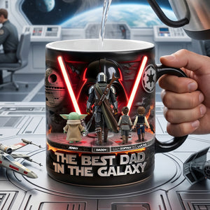 The Best Dad In The Galaxy Coffee Mug - Personalized Father's Day Gifts 02TYTN160526-Homacus
