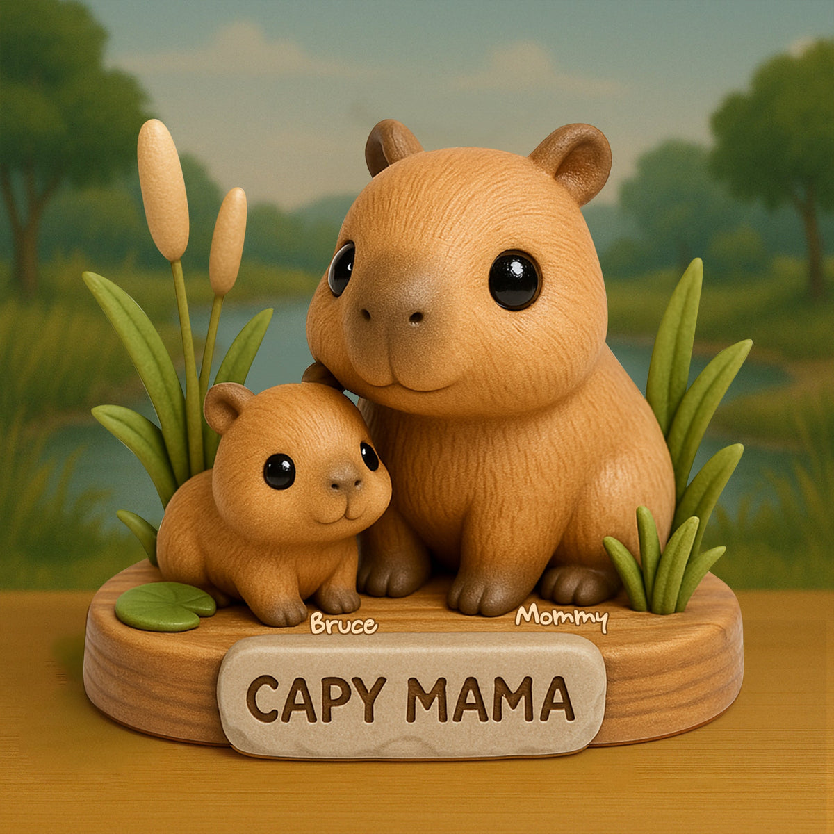 Water Pudge Mom Acrylic Plaque - Personalized Gifts For Mother 05NALU150425-Homacus