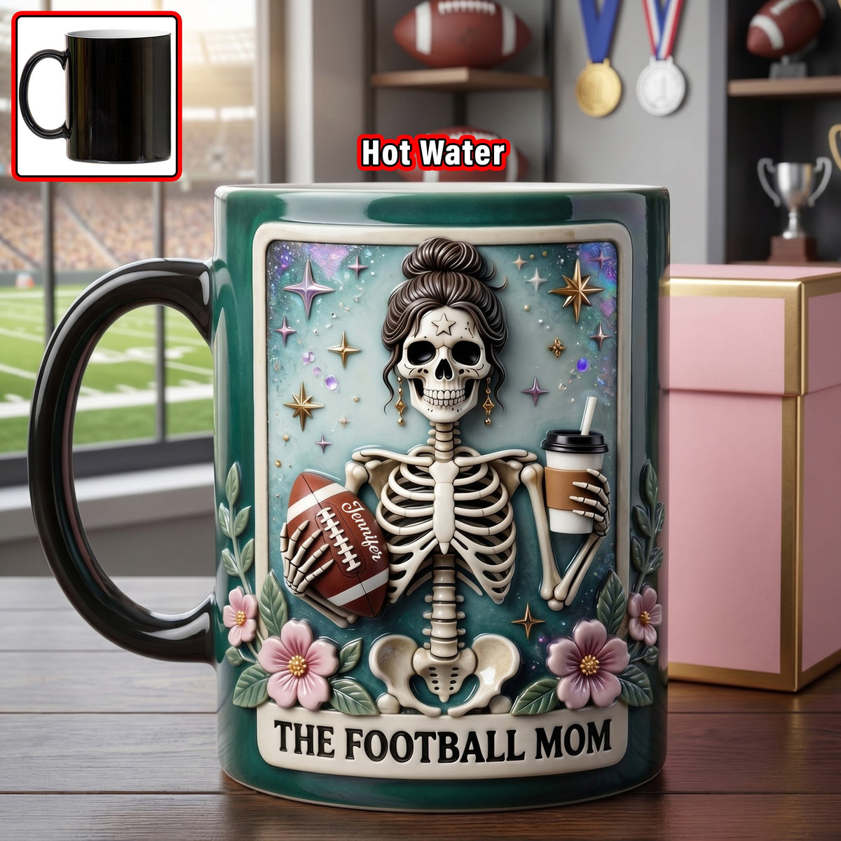 Fun Waiting American Football Mom Tarot Card Magic Mug - Personalized Gifts 03QHQN200426-Homacus