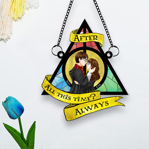 Personalized Gifts For Couple Suncatcher Ornament 032HUMH150524PA-Homacus