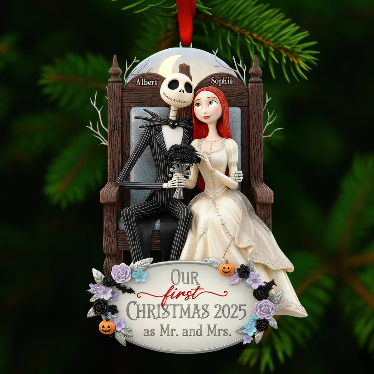 First Christmas Together Acrylic Ornament - Personalized Gifts For Couple 04TOQN011125-Homacus