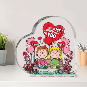 Personalized Gifts For Couple Acrylic Heart Plaque 02KALU121224HH-Homacus