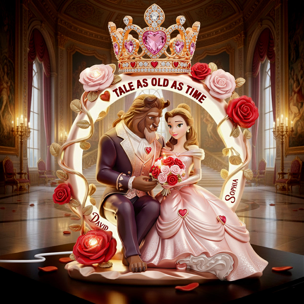 Romantic Couple Acrylic Light Box - Personalized Gifts For Couple 03pglu291125-Homacus