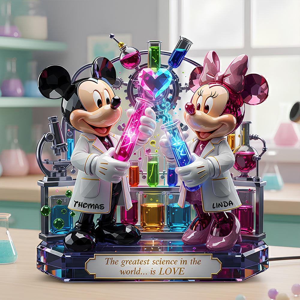 Great Scientist Couple Light Box - Personalized Gift For Couples 01PADT061225-Homacus