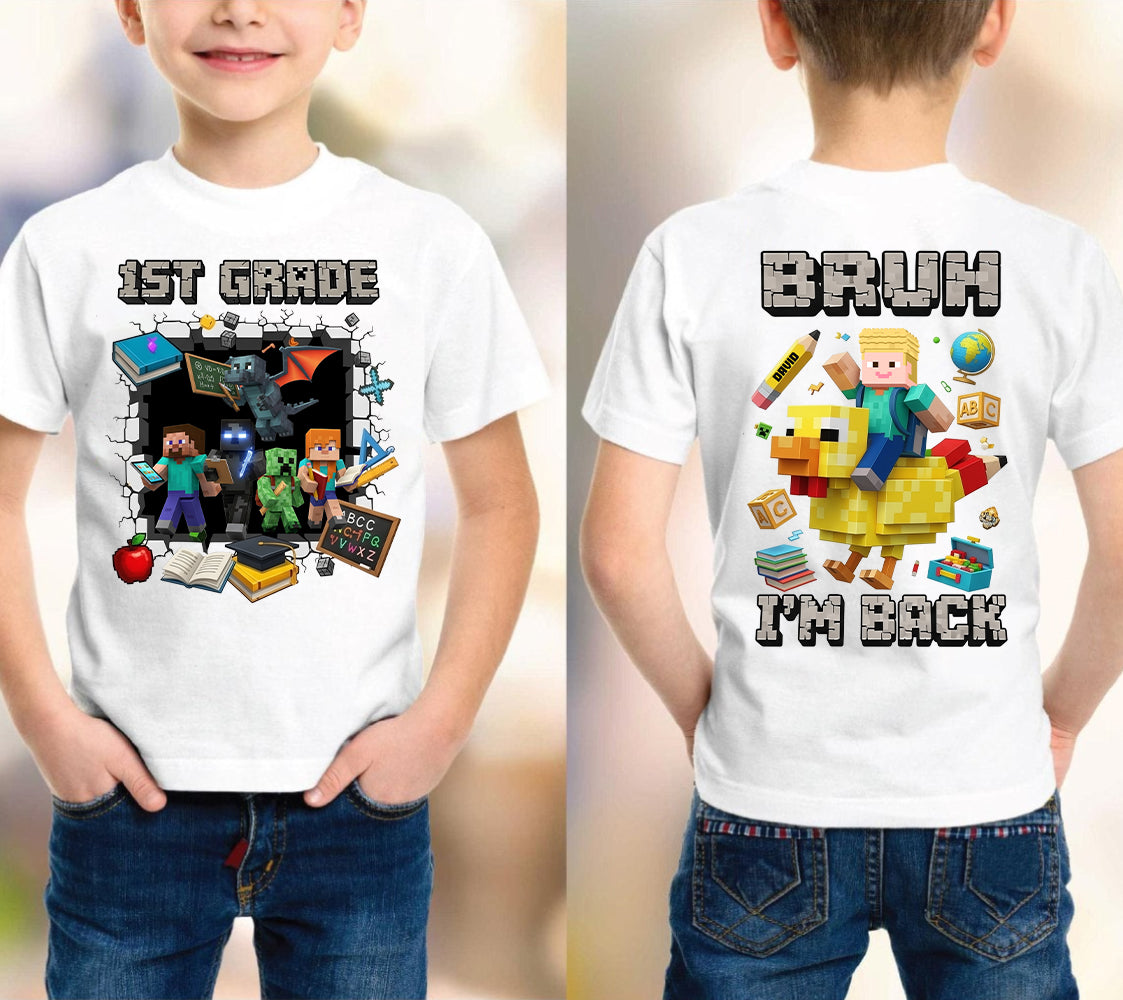 Personalized Pixel Adventure Gifts For Kids Shirt 02tgtn310725-Homacus