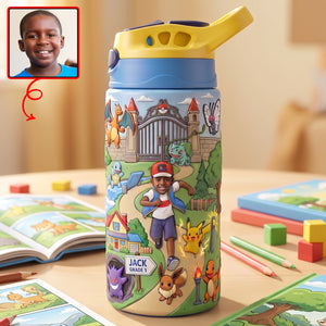 Cute Creature Kid Tumbler - Personalized Custom Photo Gift For Kids 03HAQN280726-Homacus