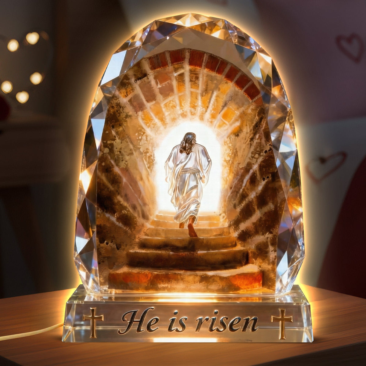 Jesus Christ Step Out The Tomb Acrylic Light Box - Easter Gifts For Christians 04QHQN050326-Homacus