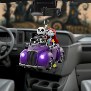 Forever Ride Car Ornament Personalized Gifts For Couple 05PGLU150725-Homacus