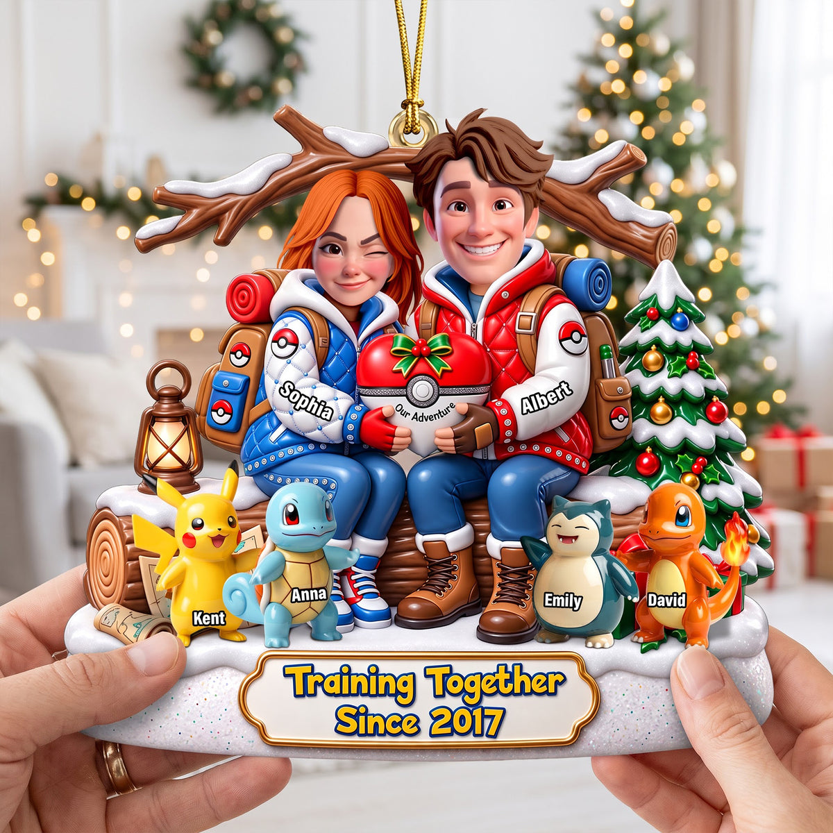 Training Master Couple Ornament - Personalized Gifts For Family 06QHQN290826-Homacus