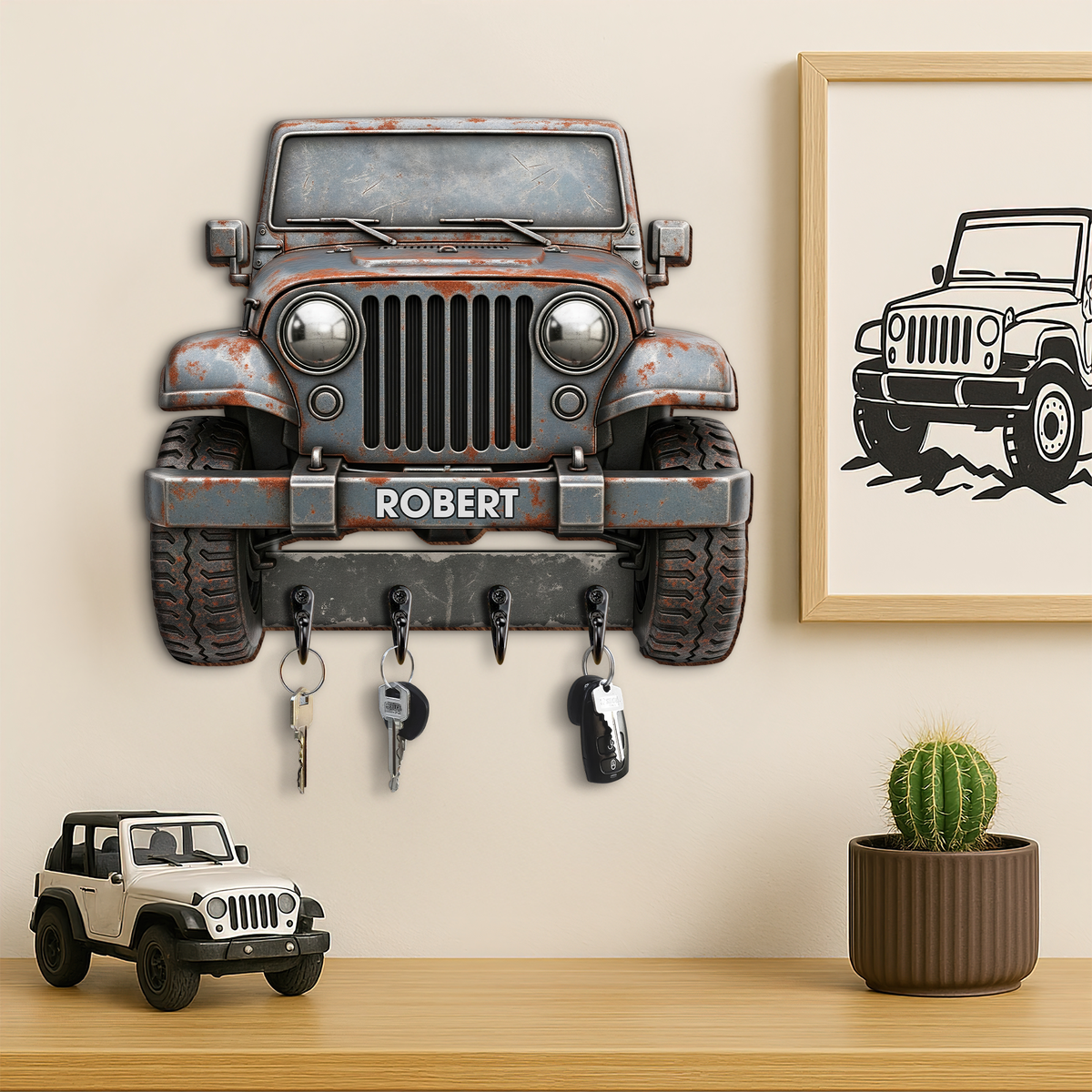 Off Road Car Key Hanger - Personalized Gifts For Off Road Lovers 01ohpu270625-Homacus