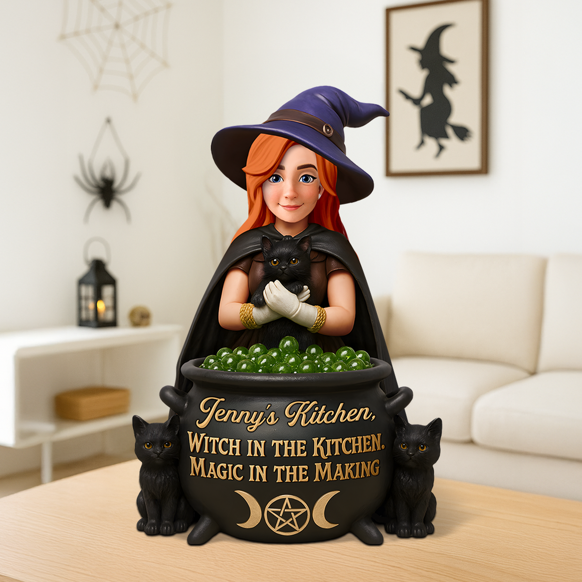 Kitchen Witch Acrylic Plaque - Personalized Gifts For Witches 01ohpu170625-Homacus