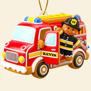 Firefighter Gingerbread Ornament Personalzied Gifts For Firefighters 04PGDT160825-Homacus